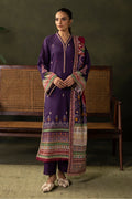 Zellbury | Unstitched 3 Piece Khaddar | Embroidered Shirt Shalwar Dupatta - 0311 - House Of Hania