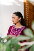 Zellbury | Unstitched 3 Piece Khaddar | Embroidered Shirt Shalwar Dupatta - 0319 - House Of Hania