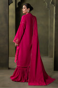 Zellbury | Unstitched 3 Piece Khaddar | Embroidered Shirt Shalwar Dupatta - 0320 - House Of Hania