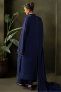 Zellbury | Unstitched 3 Piece Khaddar | Embroidered Shirt Shalwar Dupatta - 0322 - House Of Hania