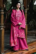 Zellbury | Unstitched 3 Piece Khaddar | Embroidered Shirt Shalwar Dupatta - 0328 - House Of Hania