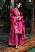Zellbury | Unstitched 3 Piece Khaddar | Embroidered Shirt Shalwar Dupatta - 0328 - House Of Hania