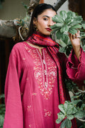 Zellbury | Unstitched 3 Piece Khaddar | Embroidered Shirt Shalwar Dupatta - 0328 - House Of Hania