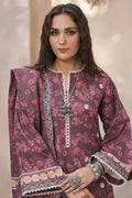 Zellbury | Unstitched 3 Piece Khaddar | Embroidered Shirt Shalwar Dupatta - 0402 - House Of Hania