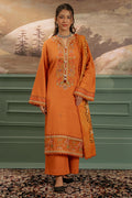 Zellbury | Unstitched 3 Piece Khaddar | Embroidered Shirt Shalwar Dupatta - 0413 - House Of Hania