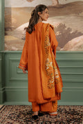 Zellbury | Unstitched 3 Piece Khaddar | Embroidered Shirt Shalwar Dupatta - 0413 - House Of Hania