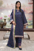 Zellbury | Unstitched 3 Piece Khaddar | Embroidered Shirt Shalwar Dupatta - 0478 - House Of Hania