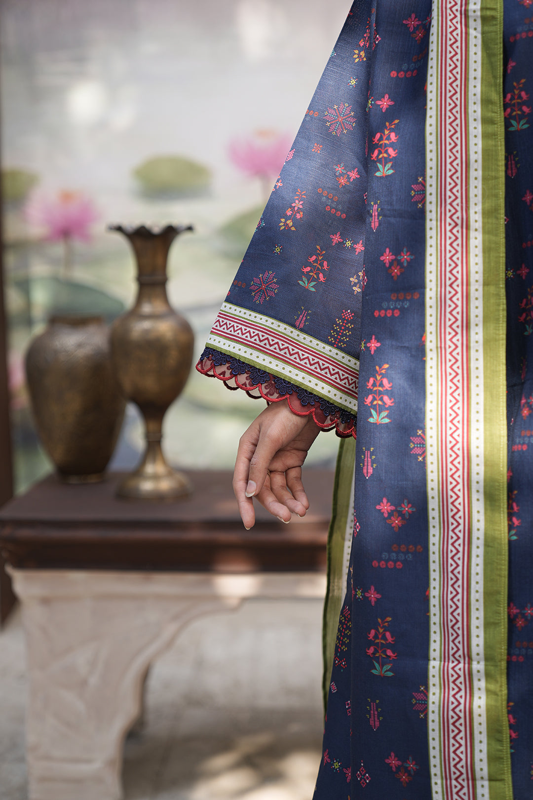 Zellbury | Unstitched 3 Piece Khaddar | Embroidered Shirt Shalwar Dupatta - 0478 - House Of Hania