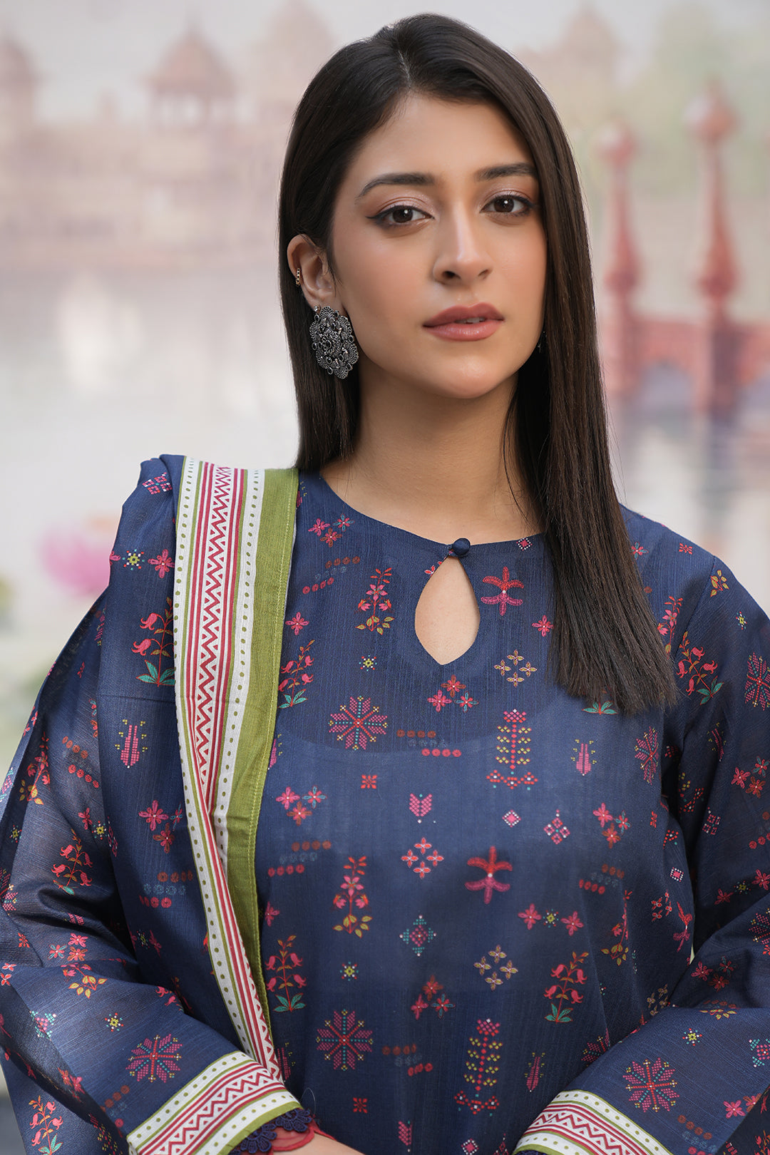 Zellbury | Unstitched 3 Piece Khaddar | Embroidered Shirt Shalwar Dupatta - 0478 - House Of Hania