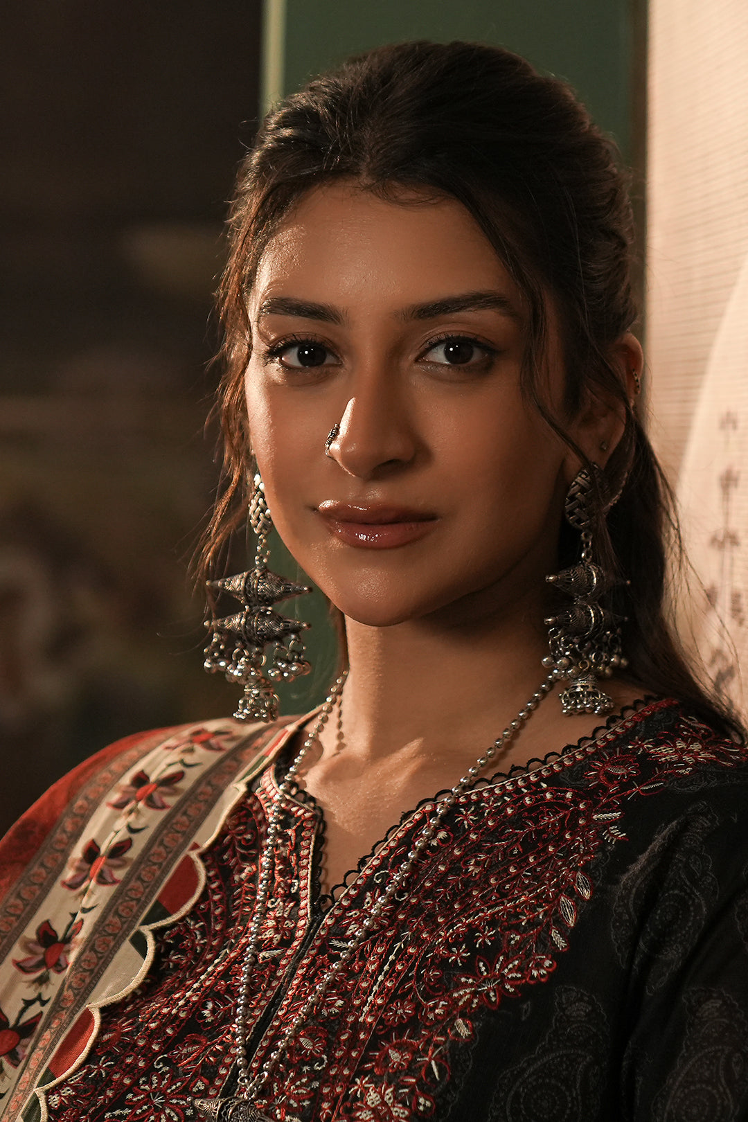 Zellbury | Unstitched 3 Piece Khaddar | Embroidered Shirt Shalwar Dupatta - 0480 - House Of Hania