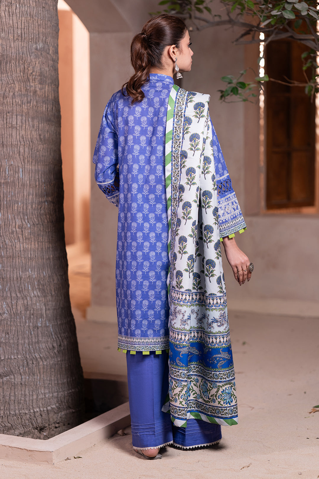 Zellbury | Unstitched 3 Piece Khaddar | Embroidered Shirt Shalwar Dupatta - 0589 - House Of Hania