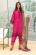 Zellbury | Unstitched 3 Piece Khaddar | Embroidered Shirt Shalwar Dupatta - 0772 - House Of Hania