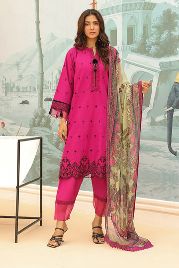 Zellbury | Unstitched 3 Piece Khaddar | Embroidered Shirt Shalwar Dupatta - 0772 - House Of Hania