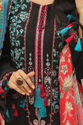 Zellbury | Unstitched 3 Piece Khaddar | Embroidered Shirt Shalwar Dupatta - 0776 - House Of Hania