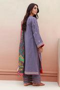 Zellbury | Unstitched 3 Piece Khaddar | Embroidered Shirt Shalwar Dupatta - 0846 - House Of Hania