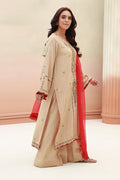 Zellbury | Unstitched 3 Piece Khaddar | Embroidered Shirt Shalwar Dupatta - 0847 - House Of Hania