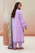 Zellbury | Unstitched 3 Piece Khaddar | Embroidered Shirt Shalwar Dupatta - 0854 - House Of Hania