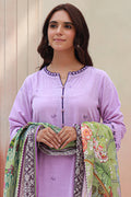 Zellbury | Unstitched 3 Piece Khaddar | Embroidered Shirt Shalwar Dupatta - 0854 - House Of Hania
