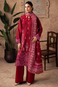 Zellbury | Unstitched 3 Piece Khaddar | Embroidered Shirt Shalwar Shawl - 0231 - House Of Hania