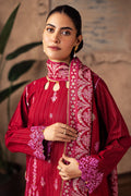 Zellbury | Unstitched 3 Piece Khaddar | Embroidered Shirt Shalwar Shawl - 0231 - House Of Hania