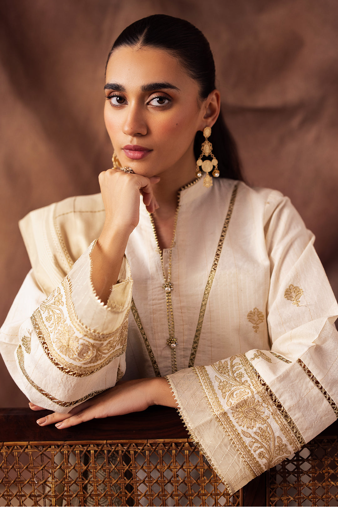 Zellbury | Unstitched 3 Piece Khaddar | Embroidered Shirt Shalwar Shawl - 0232 - House Of Hania