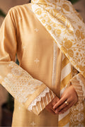 Zellbury | Unstitched 3 Piece Khaddar | Embroidered Shirt Shalwar Shawl - 0310 - House Of Hania