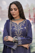 Zellbury | Unstitched 3 Piece Khaddar | Embroidered Shirt Shalwar Shawl - 0409 - House Of Hania