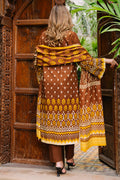 Zellbury | Unstitched 3 Piece Khaddar | Shirt Shalwar Dupatta - 0182 - House Of Hania