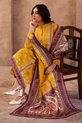 Zellbury | Unstitched 3 Piece Khaddar | Shirt Shalwar Dupatta - 0186 - House Of Hania