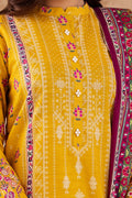 Zellbury | Unstitched 3 Piece Khaddar | Shirt Shalwar Dupatta - 0186 - House Of Hania