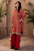 Zellbury | Unstitched 3 Piece Khaddar | Shirt Shalwar Dupatta - 0189 - House Of Hania