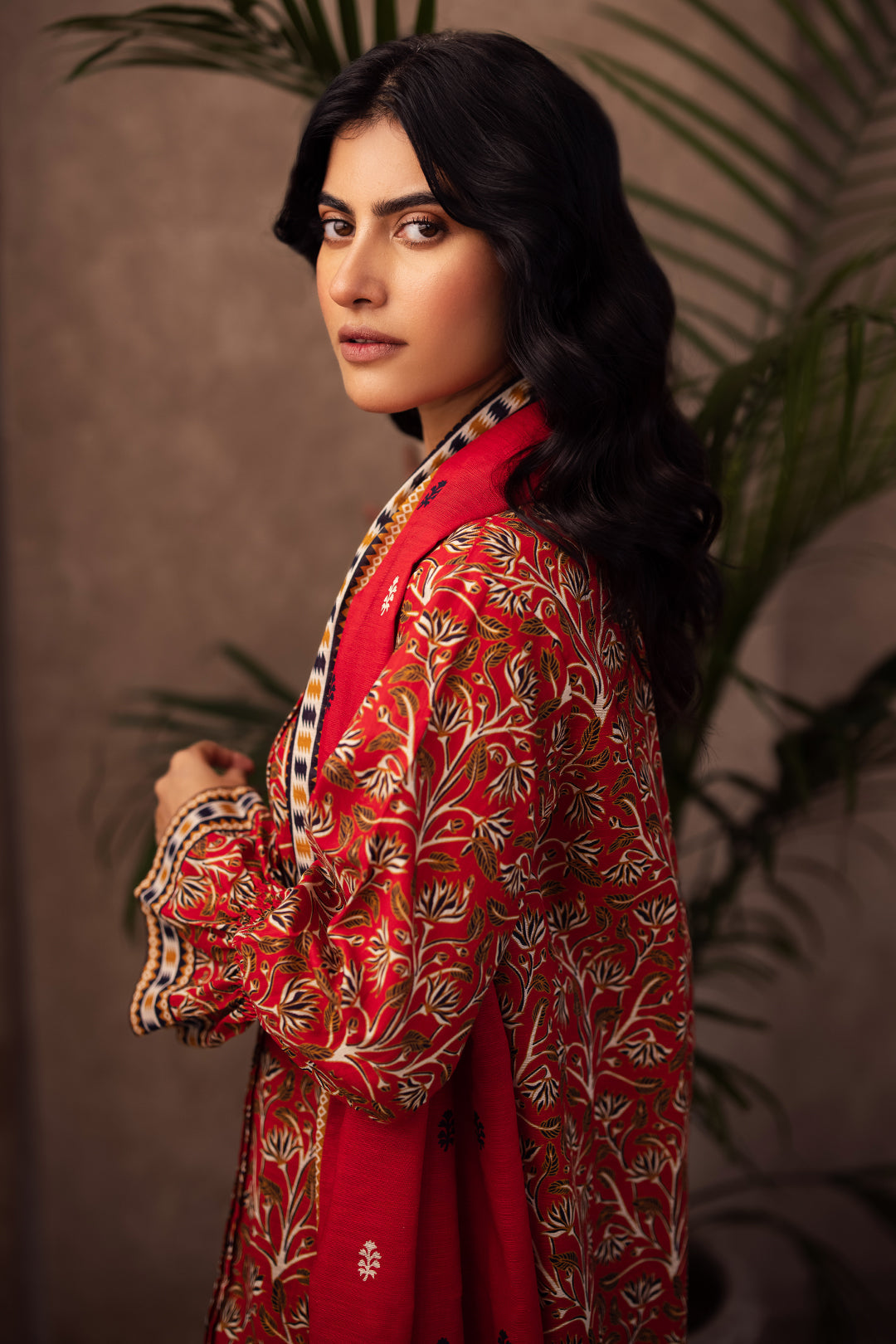 Zellbury | Unstitched 3 Piece Khaddar | Shirt Shalwar Dupatta - 0189 - House Of Hania