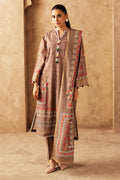 Zellbury | Unstitched 3 Piece Khaddar | Shirt Shalwar Dupatta - 0190 - House Of Hania