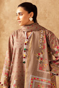 Zellbury | Unstitched 3 Piece Khaddar | Shirt Shalwar Dupatta - 0190 - House Of Hania