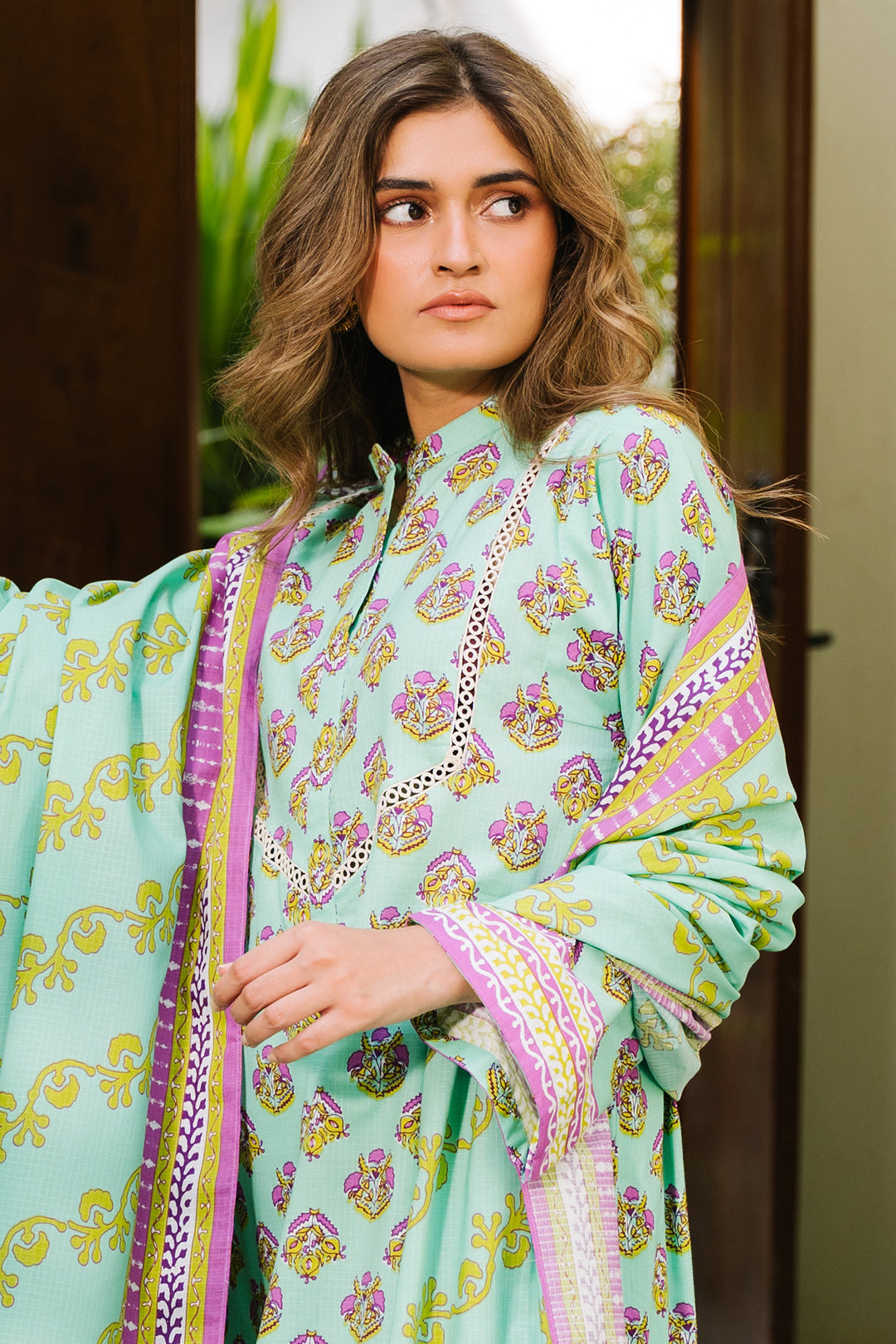 Zellbury | Unstitched 3 Piece Khaddar | Shirt Shalwar Dupatta - 0192 - House Of Hania