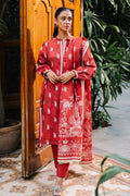 Zellbury | Unstitched 3 Piece Khaddar | Shirt Shalwar Dupatta - 0193 - House Of Hania