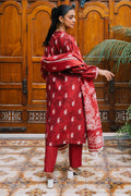 Zellbury | Unstitched 3 Piece Khaddar | Shirt Shalwar Dupatta - 0193 - House Of Hania