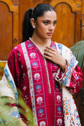 Zellbury | Unstitched 3 Piece Khaddar | Shirt Shalwar Dupatta - 0197 - House Of Hania