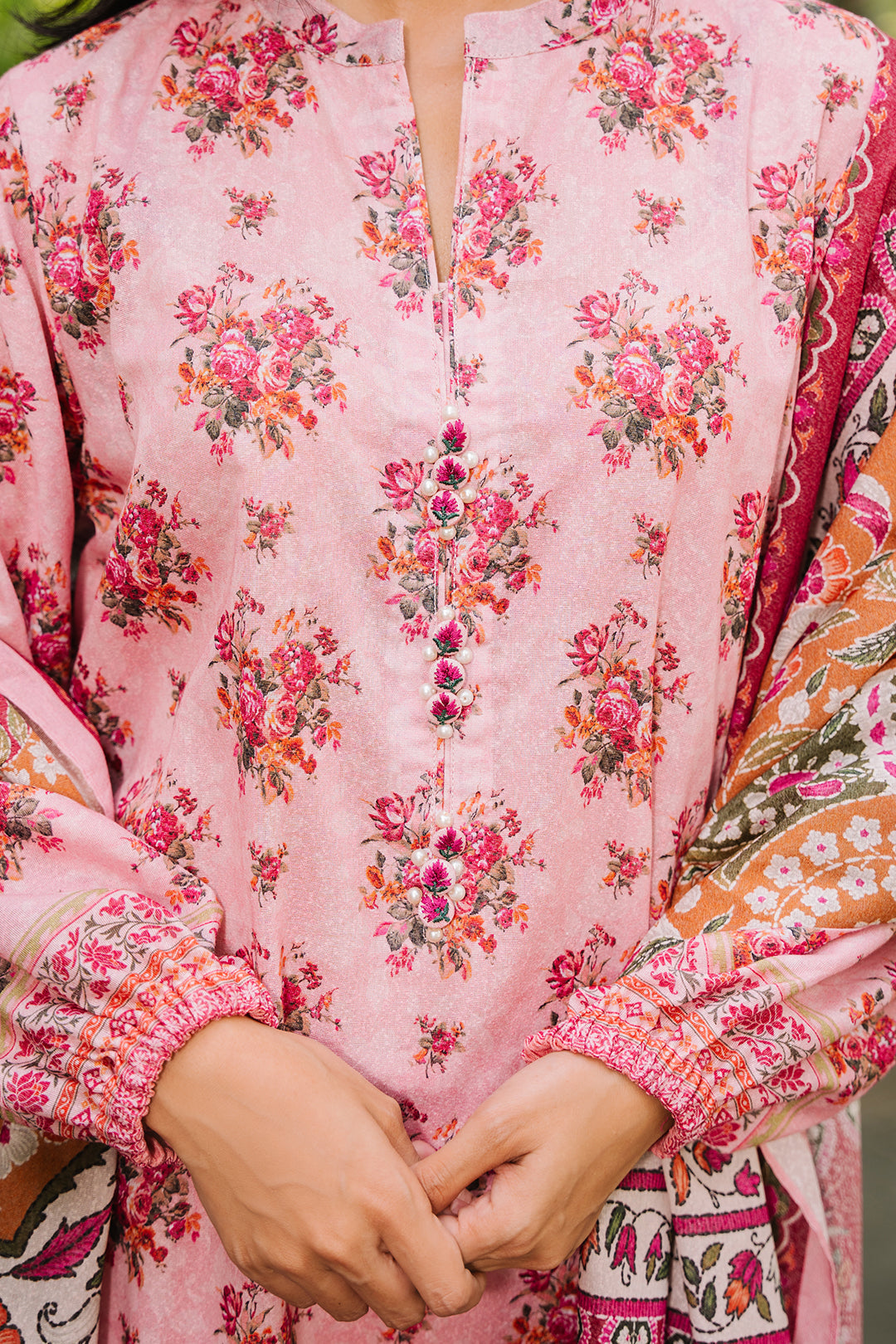 Zellbury | Unstitched 3 Piece Khaddar | Shirt Shalwar Dupatta - 0212 - House Of Hania