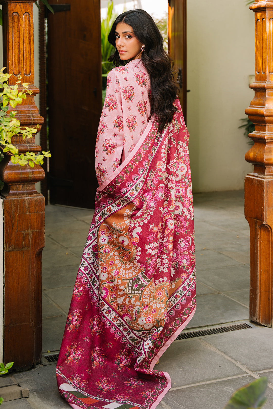 Zellbury | Unstitched 3 Piece Khaddar | Shirt Shalwar Dupatta - 0212 - House Of Hania