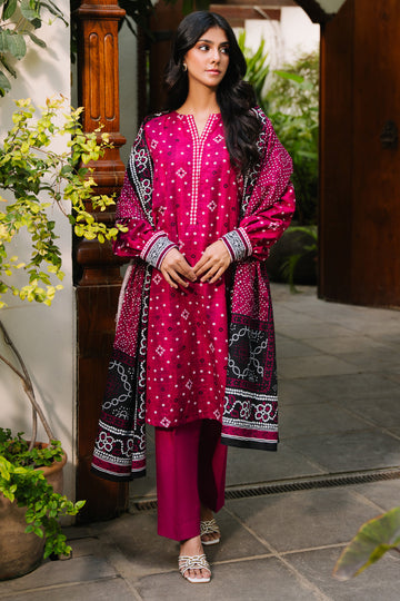 Zellbury | Unstitched 3 Piece Khaddar | Shirt Shalwar Dupatta - 0269 - House Of Hania