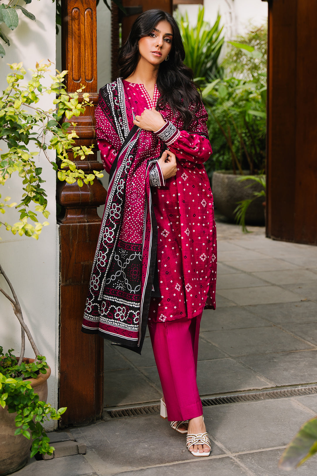 Zellbury | Unstitched 3 Piece Khaddar | Shirt Shalwar Dupatta - 0269 - House Of Hania