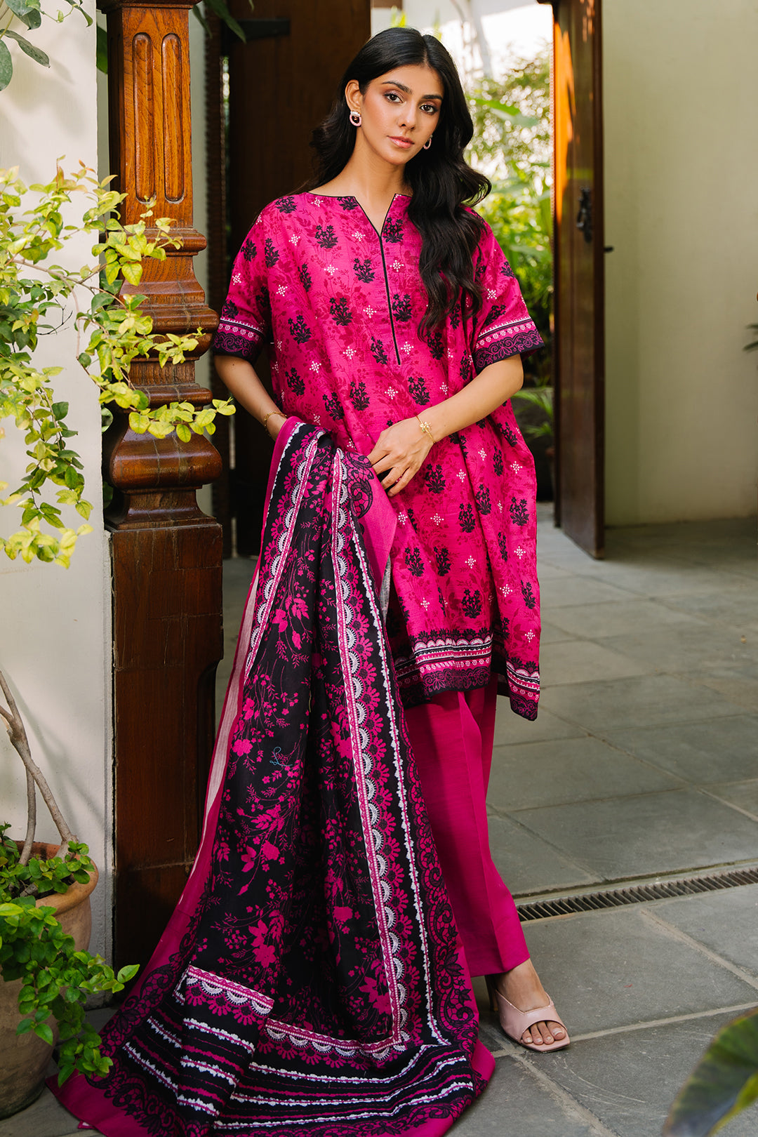 Zellbury | Unstitched 3 Piece Khaddar | Shirt Shalwar Dupatta - 0272 - House Of Hania