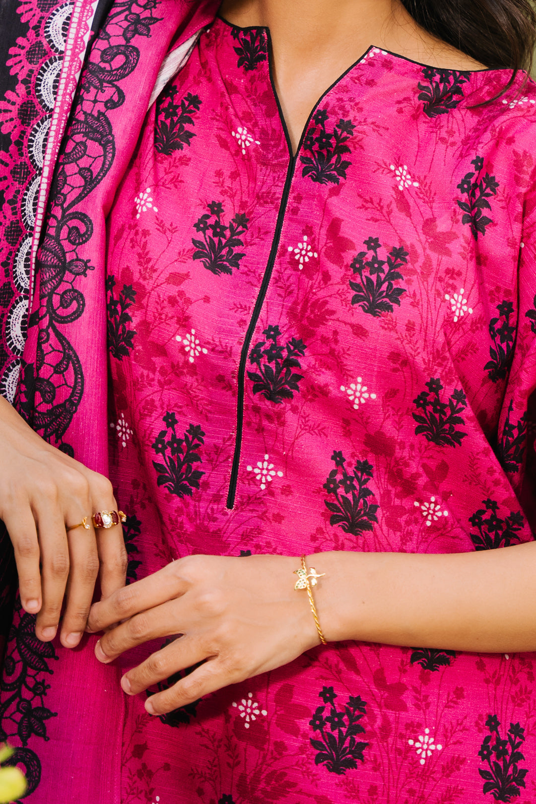 Zellbury | Unstitched 3 Piece Khaddar | Shirt Shalwar Dupatta - 0272 - House Of Hania