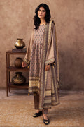Zellbury | Unstitched 3 Piece Khaddar | Shirt Shalwar Dupatta - 0274 - House Of Hania