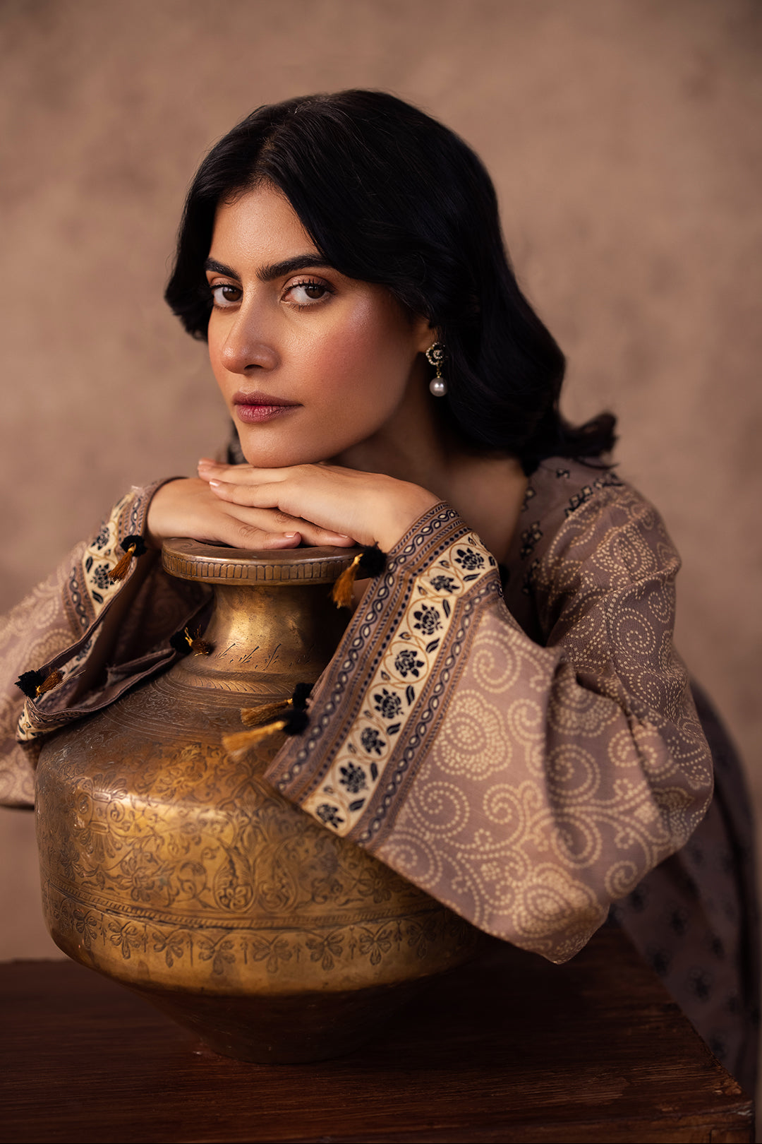 Zellbury | Unstitched 3 Piece Khaddar | Shirt Shalwar Dupatta - 0274 - House Of Hania