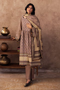 Zellbury | Unstitched 3 Piece Khaddar | Shirt Shalwar Dupatta - 0274 - House Of Hania