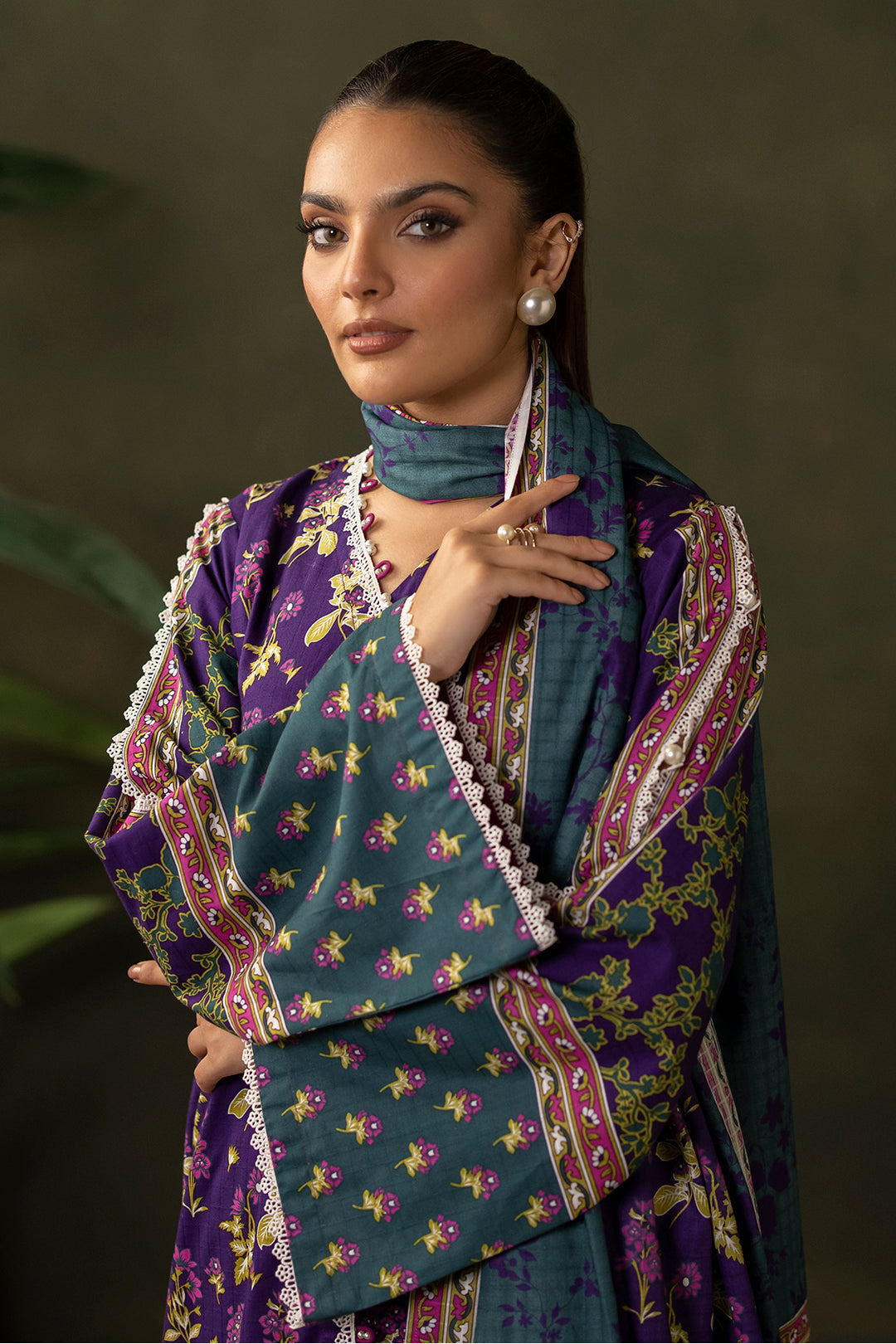 Zellbury | Unstitched 3 Piece Khaddar | Shirt Shalwar Dupatta - 0279 - House Of Hania