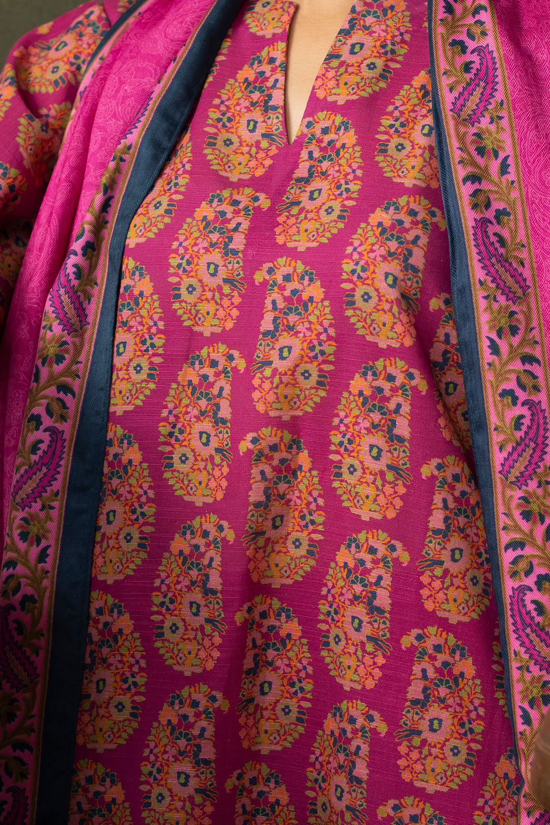 Zellbury | Unstitched 3 Piece Khaddar | Shirt Shalwar Dupatta - 0287 - House Of Hania