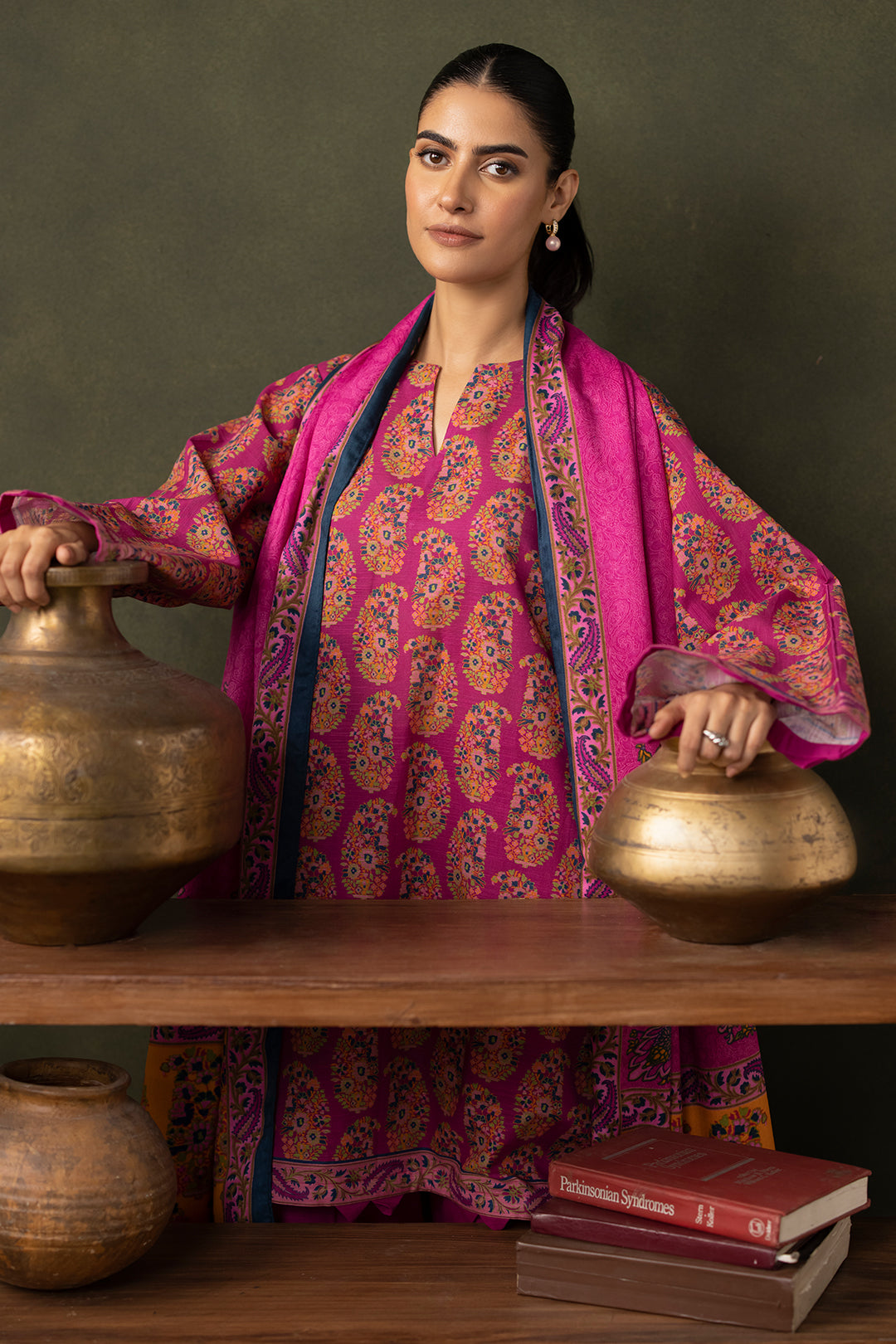 Zellbury | Unstitched 3 Piece Khaddar | Shirt Shalwar Dupatta - 0287 - House Of Hania